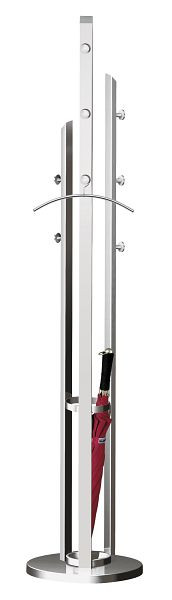 Kerkmann Solitaire kledingkast, Ø 400, H 1750 mm, aluminium zilver, 30606914