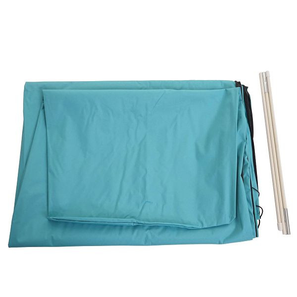 Mendler beschermhoes HWC voor zweefparasol tot 3,5 m, afdekhoes met rits, turkoois, 76858