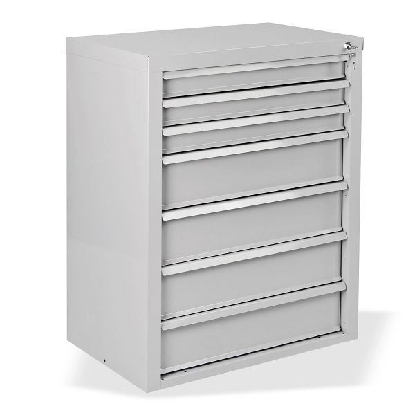 ADB ladekast "MAMMUT" 7 laden/afmetingen: BxDxH = 70cm x 43,5 cm x 90cm, lichtgrijs, 24780