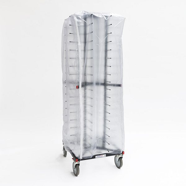 Jackstack kunststof deksel voor de verrijdbare platenstapelaar, JS072, JS088 en JS104, met 4 verticale ritsen, 309.008