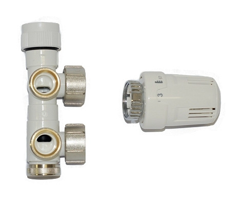MERT ECAM-SET, ECKFORM, wit, ventiel rechts, 1000-ECAM-EWR