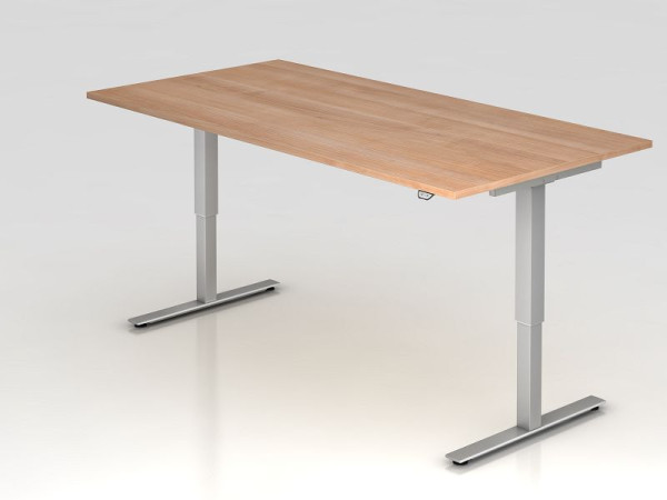 Hammerbacher zit-sta bureau elektrisch 200x100cm walnoot, werkhoogte 72 - 119 cm, VXMST2E/N/S