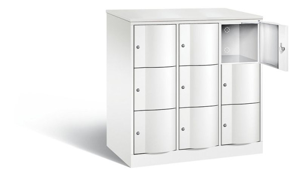 C+P XL lockerkast Resisto, H1255xB1148xD640mm, kleur: verkeerswit, 8573-373 S10177
