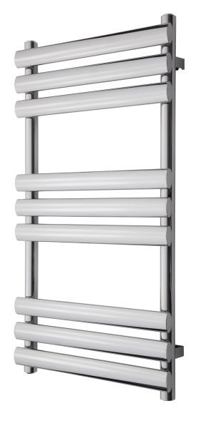 TVS badkamerradiator met ovale, horizontale buizen MILO 9-500, chroom, 940 x 520 mm, MI9-500CR