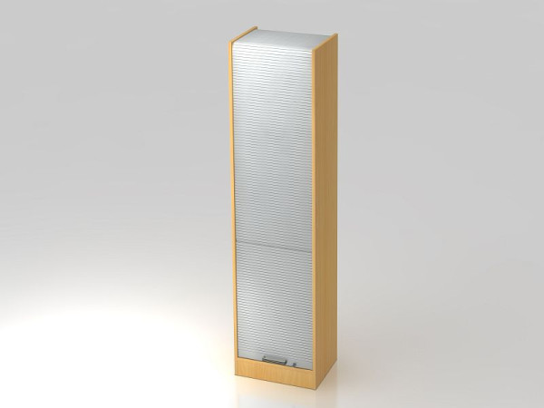 Hammerbacher rolluikkast verticaal 50cm, 5OH strookgreep beuken/zilver, 50x40x200,4 cm (BxDxH), VSET50/6/S/SG