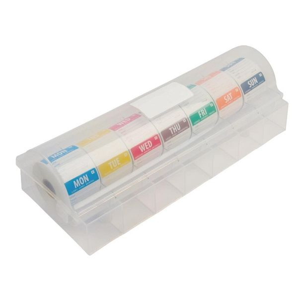 Vogue Starter Kit verwijderbare weekdaglabels met 50 mm dispenser, S811