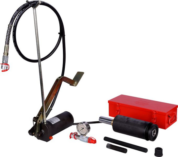 KS Tools hydraulische unit 32t met hydraulische pomp en manometer, 440.0585
