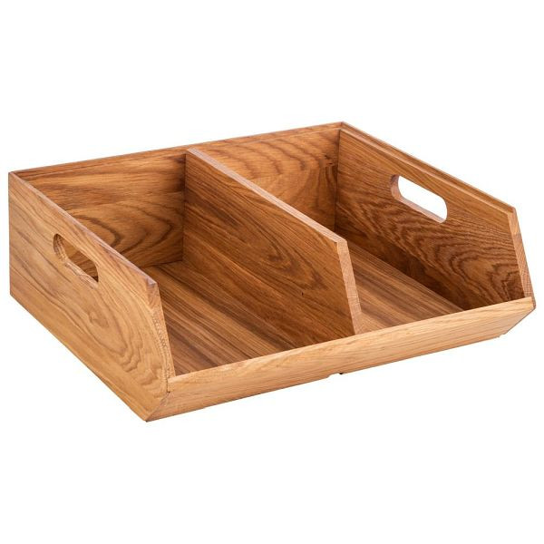 APS Buffetbox 35 x 31 cm, hoogte: 12,5 cm eikenhout, geolied, 11729