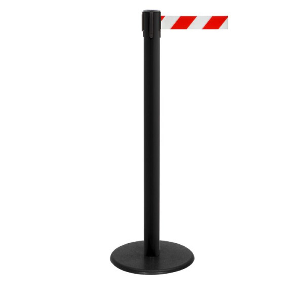 Stein HGS HGS personengeleidingssysteem -P-Line Famous-, zwart, rood/wit diagonaal (gearceerd), met magnetisch banduiteinde, bandlengte: 2,3 m, 12803-1304