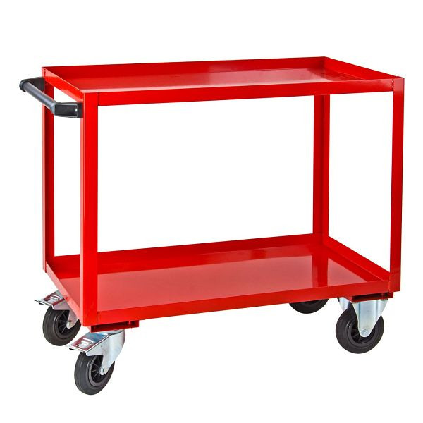 ADB montagehulpwagen met 2 niveaus, kleur: verkeersrood (RAL 3020), afmetingen BxHxD: 1000 x 915 x 500 mm, 21043