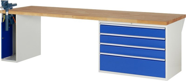 RAU werkbank serie 7000 - model 7710-2, B3000 x D900 x H840 mm, 13-7710A2-309B4S.11