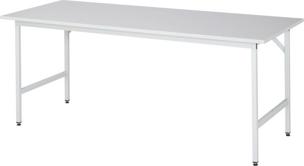 RAU Jerry serie werktafel (3030) - in hoogte verstelbaar, melamine plaat, 2000x800-850x800 mm, 06-500M80-20.12