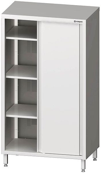 Stalgast hoge kast, hoogte 1800 mm, met schuifdeuren, gelast