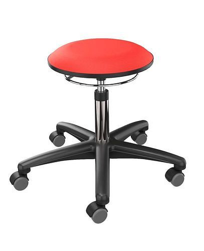 Dauphin werkkruk rood gestoffeerd, 266965