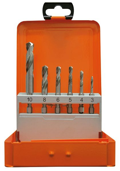 Projahn boorcassette HSS-G 6 stuks 3-10 mm 1/4" zeskantschacht, 13302