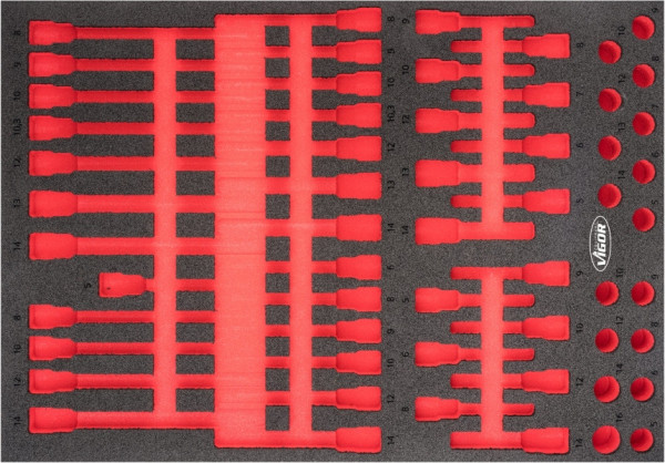 VIGOR 2-componenten zachtschuiminleg, afmetingen inzet / lademaat: L (563 x 393 x 35 mm), gebruik: V6810, V6810-L