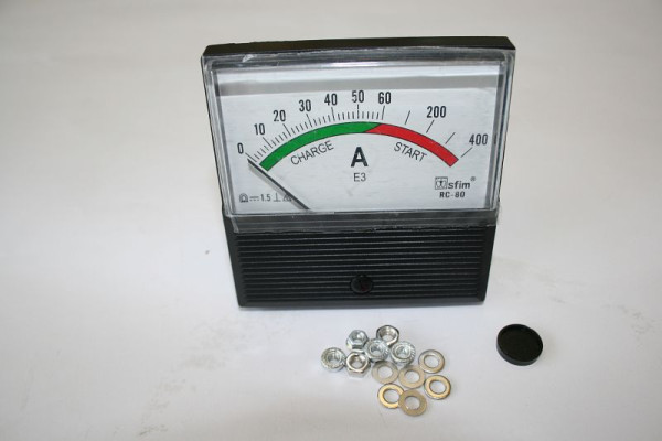 ELMAG ampèremeter 0-400 A, 80x80mm voor EUROSTART 700/1000 automatisch, 9505260