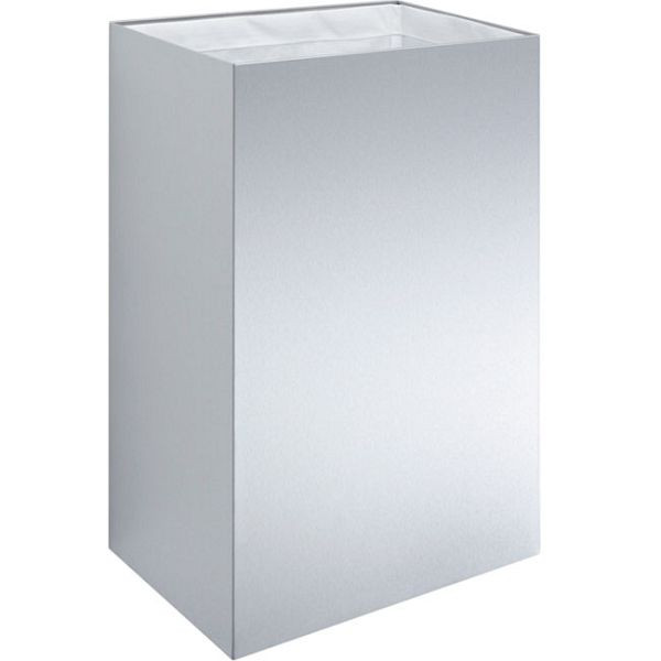 KEMMLIT design afvalbak groot van RVS, 204.840