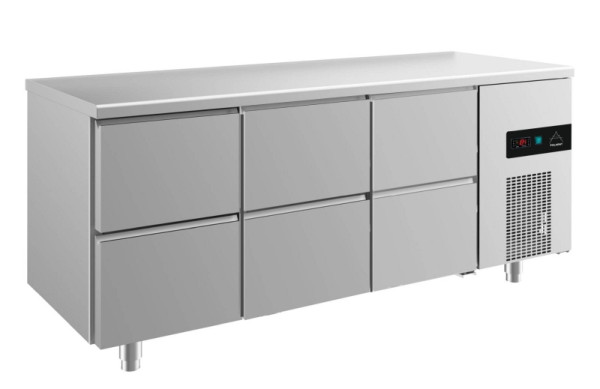 A&S Polarny koeltafel -2 tot +8°C met 3x twee laden, 1865 x 700 x 850 mm, KT3ZZZ