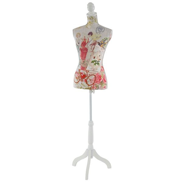Mendler Tailor's Dummy T222, Mannequin Torso Dames, Glasvezel, Dames, 35632