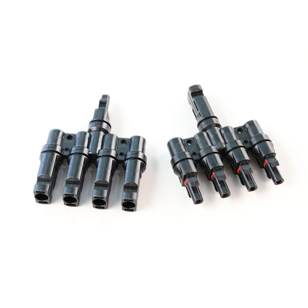 Offgridtec 4-voudige stekkerdoos T-connector zonneconnector (paar), 8-01-010336