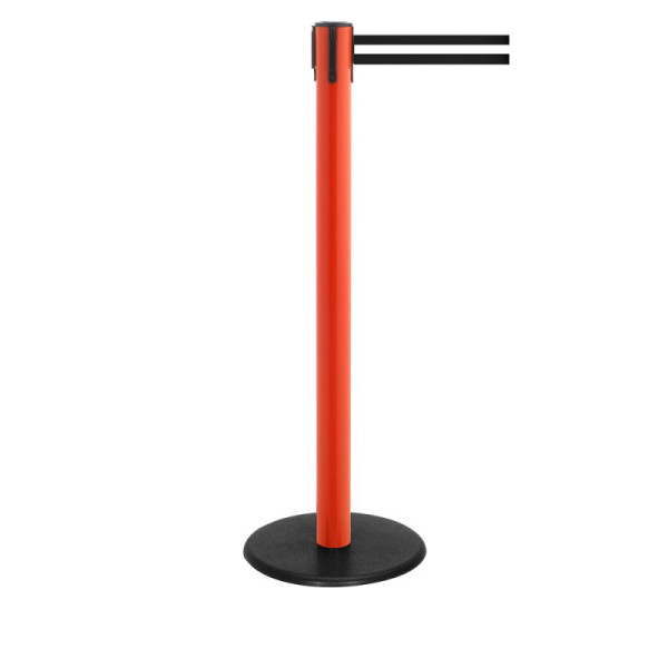 Stein HGS HGS personengeleidingssysteem -P-Line Famous-, rood, zwart/wit/zwart horizontaal (gestreept), met veiligheidsslot (zelfontgrendelend), riemlengte: 2,3 m, 12800-0403