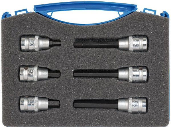 SW-Stahl schroevendraaierbits, 1/2", binnenzeskant, 6-10 mm, 6-delig, S5117