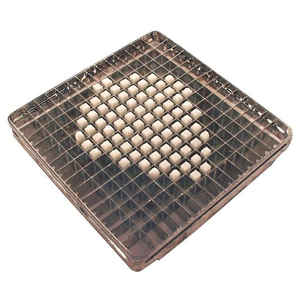 Tellier mes + schuiver 6x6mm voor Tellier frietsnijder D463, N658