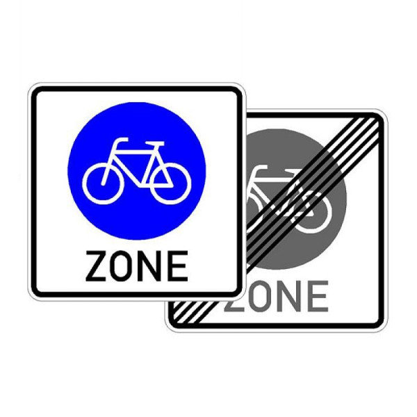 Stone HGS fietszone, dubbelzijdig, nr. 244.3-40, 840 x 840 mm / RA2 / platte vorm 3 mm, 244.3-40-323