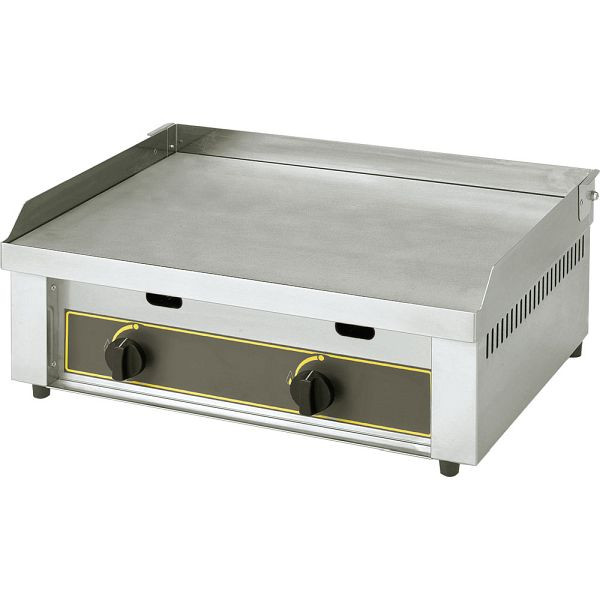 Stalgast gas bakplaat, twee verwarmingszones, afmetingen 620 x 450 x 190 mm (BxDxH), KE1502064