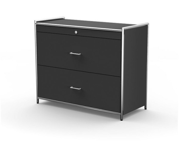 Kerkmann hangmapkast met 2 laden, Artline, B 1000 x D 470 x H 800 mm, antraciet, 13749013