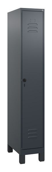C+P luierkluis Classic PLUS met middenwand, voeten, 1800x300x500mm, 7016/7016, veiligheidsdraaigrendel, 0800107-10F S10012