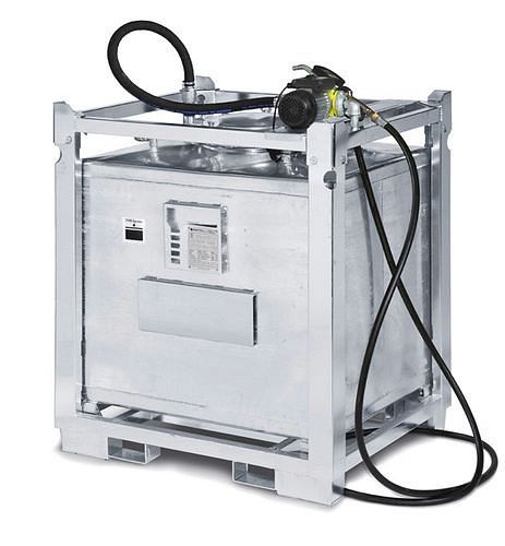 DENIOS stationair smeermiddeltanksysteem STA 1000, 1000 liter, incl. pompunit, 210-554