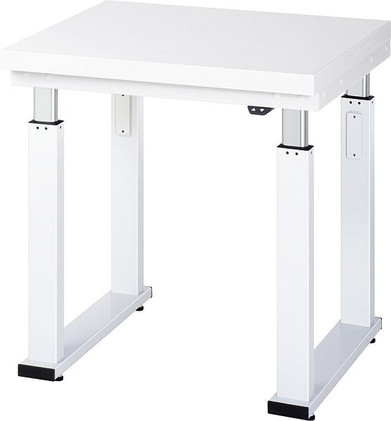 RAU werkbank serie adlatus 600 (elektrisch in hoogte verstelbaar), werkblad met hardlaminaat bekleding, 750x740-1140x700 mm, 08-WB-075-070-H