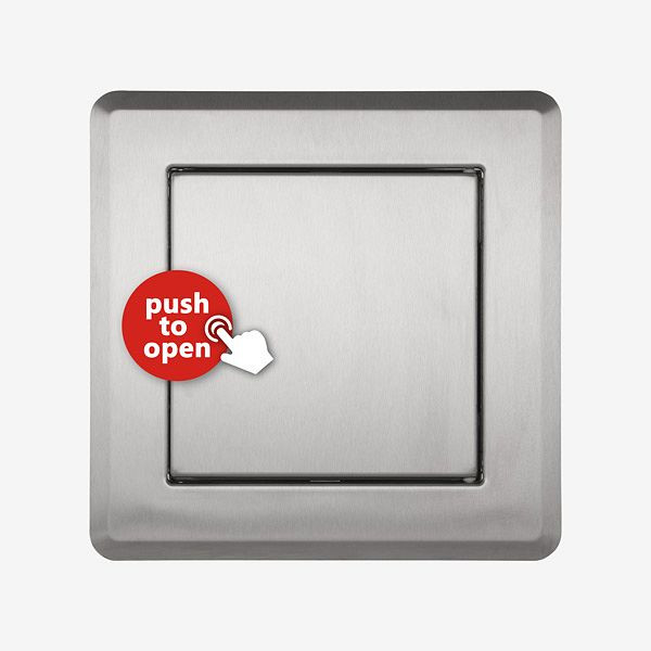 HKW insteekdeur QUATTRO PUSH S, RVS, 98204