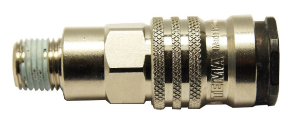 AEROTEC PRO persluchtkoppeling snelkoppeling staal NW 7.2 1/4 inch AG, 10.771.08