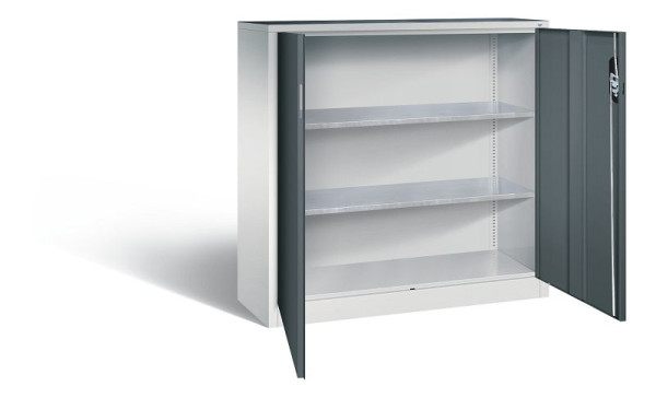 C+P gereedschapskast Acurado, H1200xB1200xD400mm, kleur: lichtgrijs / antracietgrijs, verzonken handgreep, 8530-000 S10124