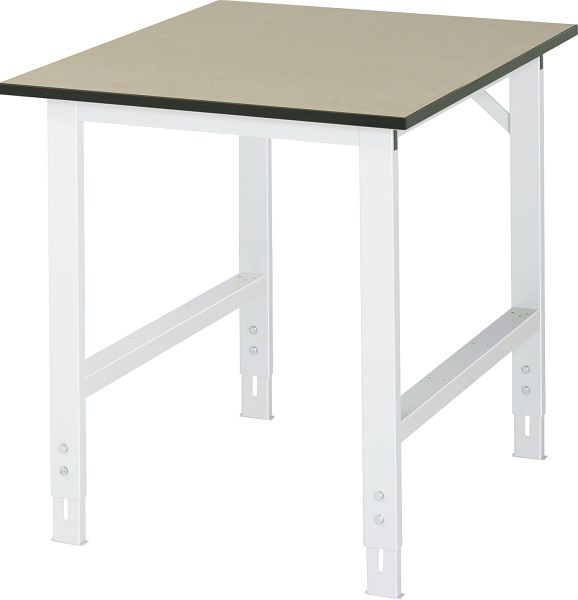 RAU Tom serie werktafel (6030) - in hoogte verstelbaar, MDF plaat, 750x760-1080x1000 mm, 06-625F10-07.12
