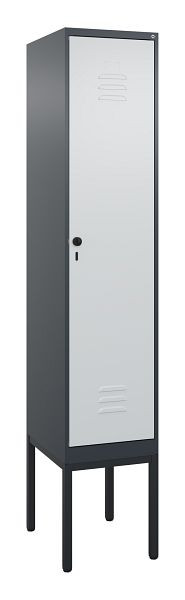 C+P luierkluis Classic PLUS met middenwand, frame, 2120x400x500mm, 7016/7035, veiligheidsdraaigrendel, 0800307-12F S10013