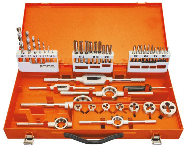 Projahn draadsnijgereedschapset HSS-G 44 delig M3-M12, 91004
