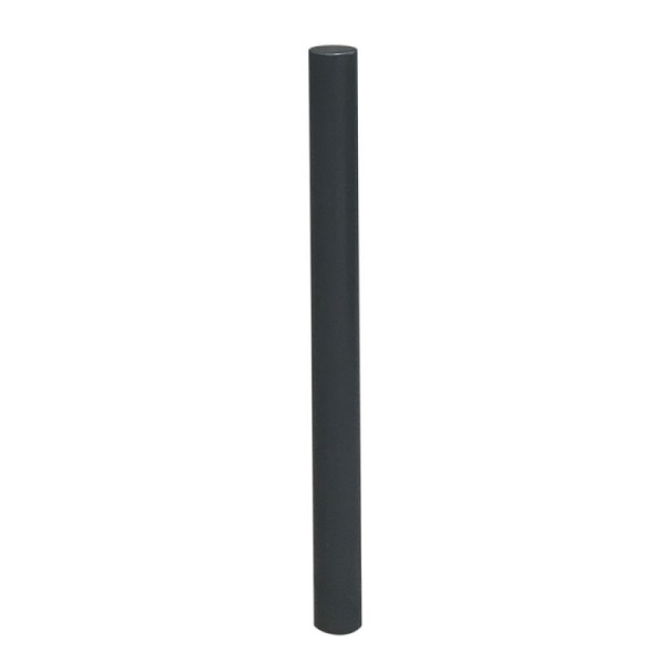 Stone HGS stijl tuinpaal Ø 89 mm met platte kop, stationair / voor inbetonstorting inclusief grondanker, wit met rode lichtstrips, 3 oogjes (90°), 4084bsonder-rw-3