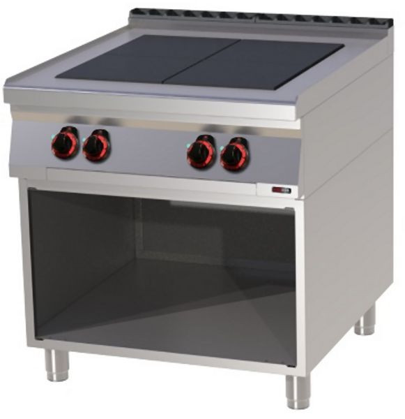 RM Thermik Serie 900, elektrisch fornuis met onderstel, 800x900x900 mm, SPL-90/80E