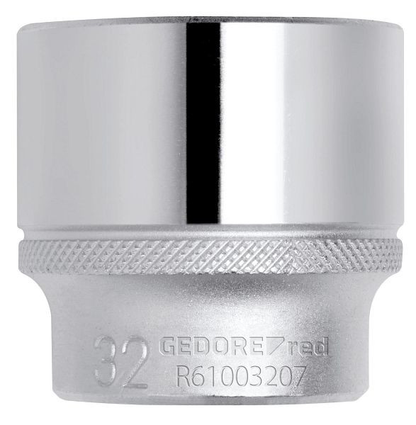GEDORE dopsleutelinzet rood 1/2", 6-kant, kort SW32mm, lengte 42mm, 3300279