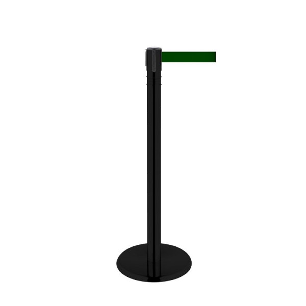 Stein HGS HGS personengeleidingssysteem -P-Line 360-, metaal, zwart gecoat, groen, met bandeindstuk (standaard), bandlengte: 4 m, 40014-1002