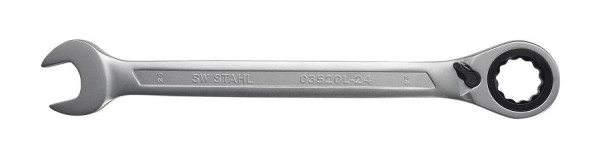 SW-Stahl ringratelsleutel, 24 mm, omschakelbaar, 03520L-24