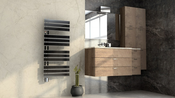 MERT designradiator model ASK in zwart-grijs, 500 x 1150 mm, met middenaansluiting, 5-ASK-50x115-SCH-M