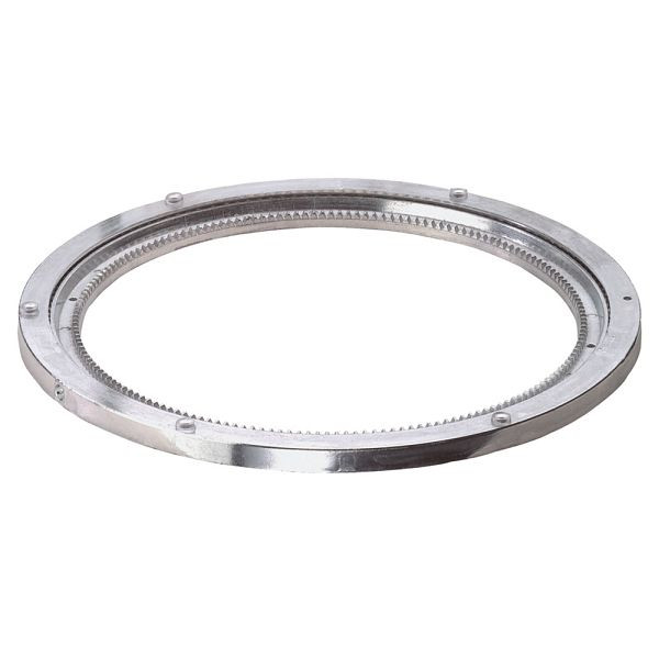 BS rollendraaikrans, draagvermogen 200 kg, dikte 13 mm, buitendiameter 230 mm, zwart kunststof, D82.230