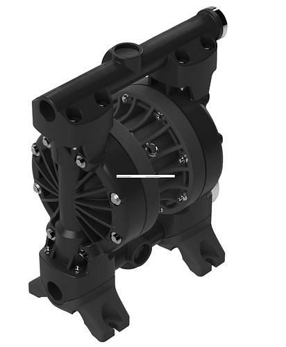 DENIOS perslucht dubbelmembraanpomp, 1 1/2'', gemaakt van PVDF / EPDM-PP / PTFE, 287-090