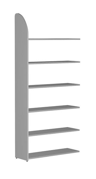 Kerkmann DANTE plankenveld 2250 x 100 cm, 6 planken, lichtgrijs, 50982111