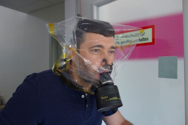 EKASTU Safety met kap escABEK-P3 met riemhouder, 466428